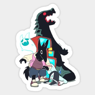 spooky shirt Sticker